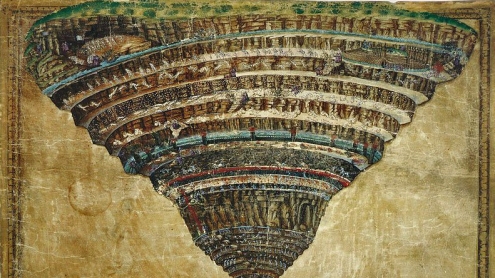 La Carte del Enfer por Sandro Botticelli
