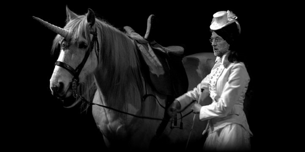 Unicornio y Rajoy - original de  Janice Watson Photography