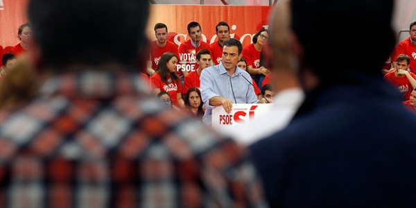 Pedro Sanchez mitin por FSA-PSOE